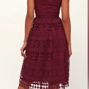 Lulus "Madly In Love" Plum Purple Lace Sleeveless Dress, Size XL Style#JMD7033